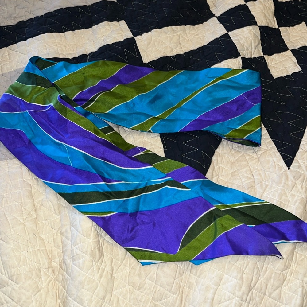 Vintage Silk Scarves by Vera Neumann scarf oblong 66” x 4.5”